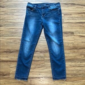Articles of Society Blue Skinny Jeans with Stretch and Faded Details Size 30